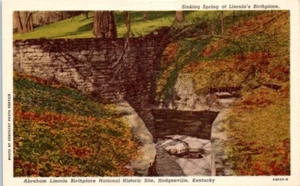 SINKING SPRING Lincoln's Birthplace Historical Site HODGENVILLE, KY - Postcard - Picture 1 of 2