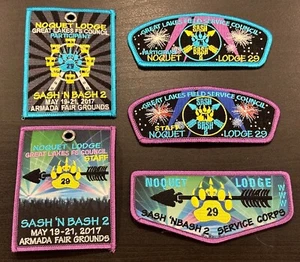 2017 Noquet Lodge 29 Sash N Bash Patch Set OA BSA - Picture 1 of 1