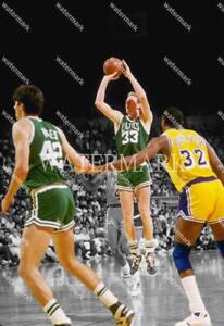 GH249 Larry Bird Boston Celtics Jumper Basketball 8x10 16x20 24x36 Photo