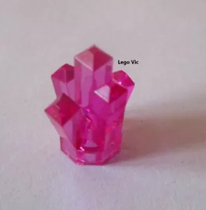 Lego 52 x2 Rock Crystal Tr Dark Pink Elves Friends Creator City Disney MOC A30 - Picture 1 of 1
