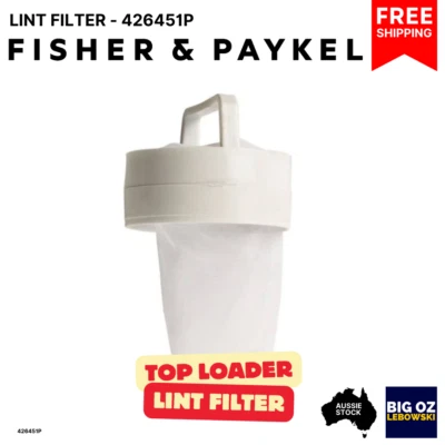 Lint Filter for Fisher & Paykel WashSmart WA1068G1 Toploader | Free Shipping