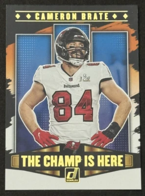 2021 Donruss #CIH-7 Cameron Brate The Champ Is Here - Image 1 of 2