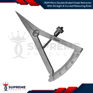 RDM Micro Double Ended Cheek Retractor With Straight & Curved Measuring Ends - Picture 1 of 1
