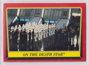 On the Death Star 1983 Topps Return of the Jedi #54 EX b {0127