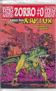 Jurassic Park: Raptor #1 (with card) VF/NM; Topps | with Zorro #0 - we combine s