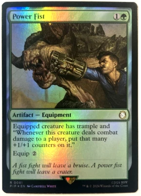 MTG Power Fist *FOIL* Universes Beyond: Fallout 0081 NM - Image 1 of 4