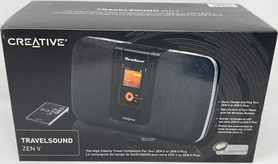 Creative TravelSound ZEN V MP3 Player Docking Station Portable Speaker & Charger - Image 1 of 4