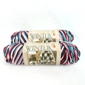 Rare Caron Wintuk Persian Rose Ombre Acrylic Yarn - Two New Skeins - Picture 1 of 6