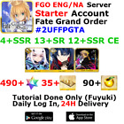 [ENG/NA][INST] FGO / Fate Grand Order Starter Account 4+SSR 30+Tix 490+SQ #2UFF