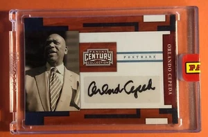 ORLANDO CEPEDA #17 2010 PANINI CENTURY COLLECTION PLATIN SIGNATURES AUTO 1/1 - Bild 1 von 2