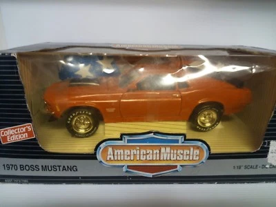 ERTL 1/18 FORD BOSS MUSTANG 1970 AMERICAN MUSCLE  BOX - Immagine 1 di 4