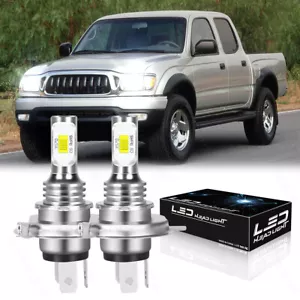 H4 LED Headlights Conversion Kit Bulbs for 1997-2004 Toyota Tacoma Hi/Lo Beam - Picture 1 of 14