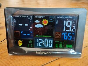 Kalawen Weather Station with Colour Display & Indoor and Outdoor Sensors