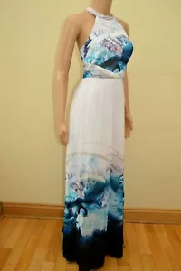 New Lipsy VIP Mineral Print Pleated Maxi Dress Sz UK 8 10 14 & 16 - Picture 1 of 7