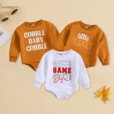 Infant Baby Boys Girls Long Sleeve  Letter Prints Romper Newborn Kids Clothes