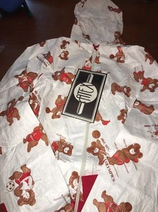 Atex 1980-Moscow Olympics Hoodie Windbreaker Jacket Kids Sz Small Teddy Bear - Picture 1 of 5