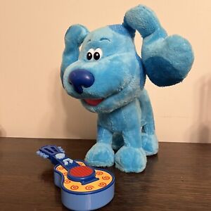 Blues Clues Animated Blue Dog With Remote Guitar Tested Works See Video READ