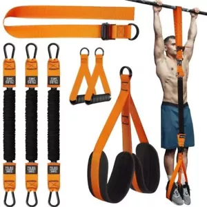 Adjustable Elastic Resistance Pull Up Assist Bands Anti-Snap Pull Up Workout AU - Picture 1 of 12