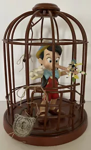 Pinocchio & Jiminy Cricket WDCC Non mentirò mai più con COA Difficile da Trovare Vintage - Foto 1 di 12