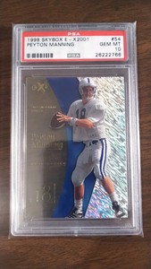 1998 Skybox E-X2001 #54 Peyton Manning RC-Rookie graded PSA 10 Gem Mint