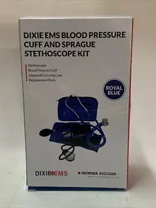 Dixie EMS Blood Pressure and Sprague Stethoscope Kit - Royal Blue - Picture 1 of 8