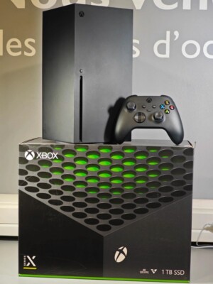 Console Microsoft Xbox Series X 1To Noire – Occasion – Avec Manette, Boîte Et Garantie 1 An