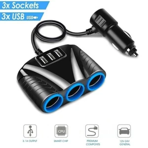 Zigarettenanzünder Adapter mehrere Ports Auto Ladegerät Zigarettenanzünder Splitter - Bild 1 von 9