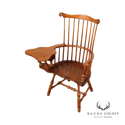 Colonial Style Custom Crafted  Comb-Back Windsor Chair Writing Desk Cover
