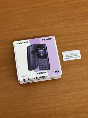 NEW SEALED Nokia 110 4G Midnight Blue Dual Sim Unlocked - 1.8” Button Phone 2023 - Image 1 of 4