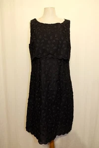 OSCALITO ärmelloses Voile Kleid 5712 100% bestickte Baumwolle schwarz 38/40 NEU - Bild 1 von 4