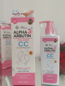 Alpha Arbutin 3 plus Collagen CC crema solare corpo lozione SPF 50 PA+++ 300ml - Foto 1 di 12