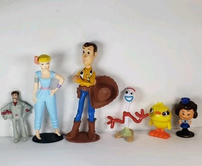 6 peças bonecos Disney Toy Story PVC Woody Boo Peep Forkie Duke More - Imagem 1 de 4