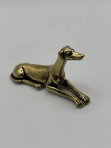 Brass Greyhound Figurine Home Decor For A Loved Dog - Picture 1 of 4