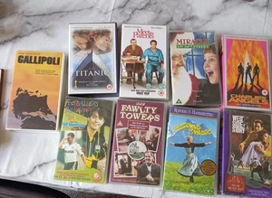 VHS Video Tape Bundle x 9 Movies or Comedy Cassettes Job Lot (B4) - Picture 1 of 10
