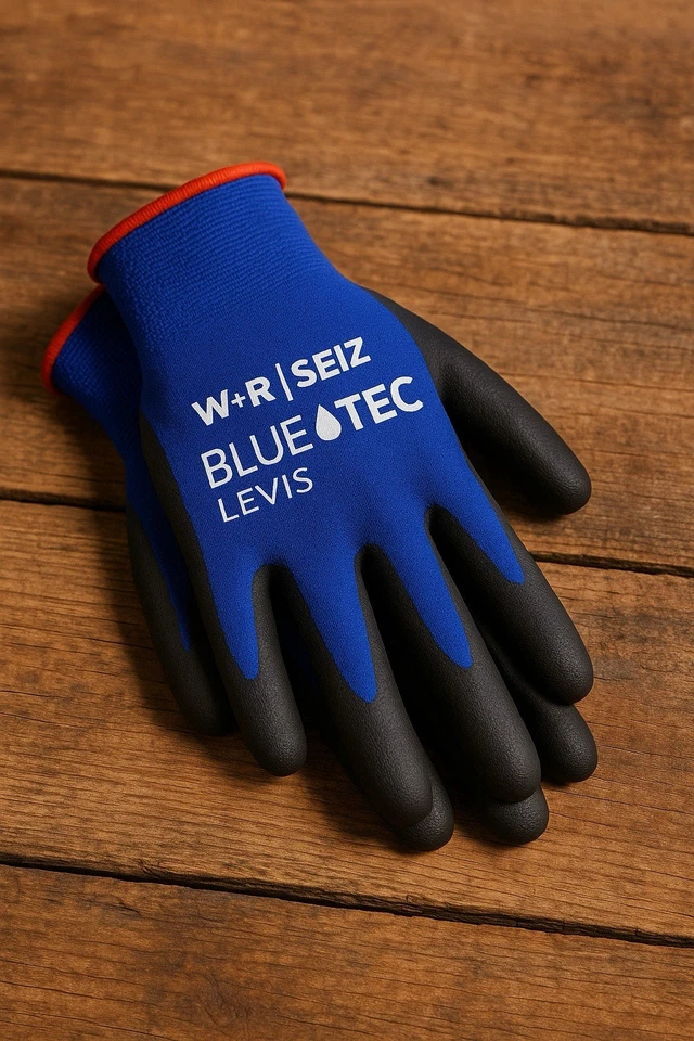 1Paar Arbeitshandschuhe  W+R/SEIZ ,KFZ Werkstatt Garten Bau Montage Handschuhe - Bild 1 von 3