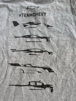 Camiseta Chevrolet Promo #teamCHEVY Para Hombre Talla XL Blanca Manga Corta Camiseta Gráfica Foto 1 de 4