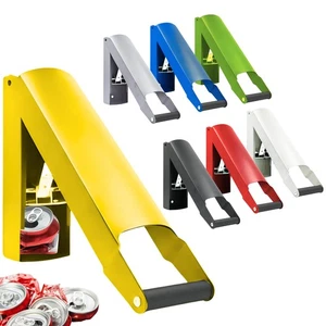 Wall Mounted Can Crusher Yellow – Heavy Duty Can Crushers for Recycling Compa... - Picture 1 of 9