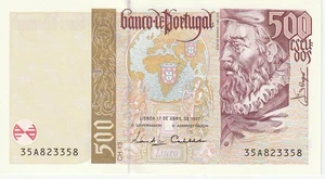 Portugal 500 Escudos Banknote 1997 Choice Uncirculated Cond Pick#187-A - Picture 1 of 2