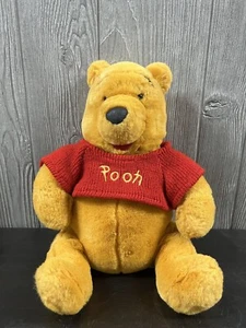 Disney Store Winnie The Pooh Plush Bear Soft Stuffed Cuddle Toy 11in - Picture 1 of 7