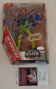 WWE Mattel MOC Autographed Signed GODFATHER First Elite JSA WWF Attitude Era - Picture 1 of 1