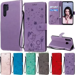 For Huawei P30 Lite P20 Pro Honor 10 Lite Wallet Card Holder Leather Case Cover - Picture 1 of 43