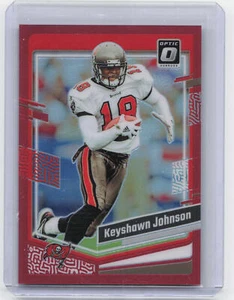 2023 Donruss Optic #184 Keyshawn Johnson Red #/99 - Picture 1 of 2