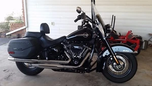 American Made Harley 2018-up Heritage Softail Driver Backrest EZ ON/OFF - Picture 1 of 7