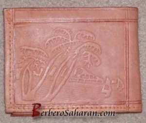 Genuine leather wallet from North Africa style 3 - Picture 1 of 1