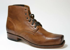 13303 Sendra Schnürstiefel STRONG Evolution Bikerboots Ledersohle - Picture 1 of 7
