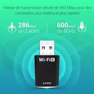 USB WLAN Stick Adapter für PC - AX900 USB WLAN Adapter Dual Band 2.4GHz/5GHz mit - Bild 1 von 3