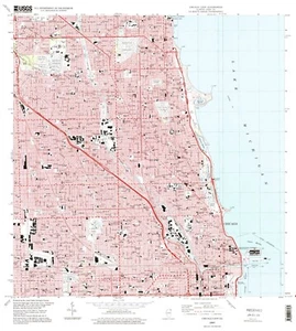 Chicago, IL Loop 1997 Vintage Map Print | Historic City Layout & Iconic Landmark - Picture 1 of 1