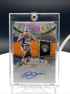 2022 Select Ray Allen In Flight Signatures Neon Orange Pulsar FOTL /30! - Picture 1 of 2