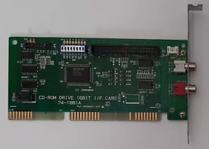 Mitsumi CD-ROM DRIVE 16 BIT I/IF Card Controller ISA (74-1881A, retrò, 1994) - Foto 1 di 4