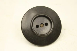 1 x alte Steckdose rund Unterputz Bakelit Vintage ohne Schuko schwarz - Picture 1 of 7